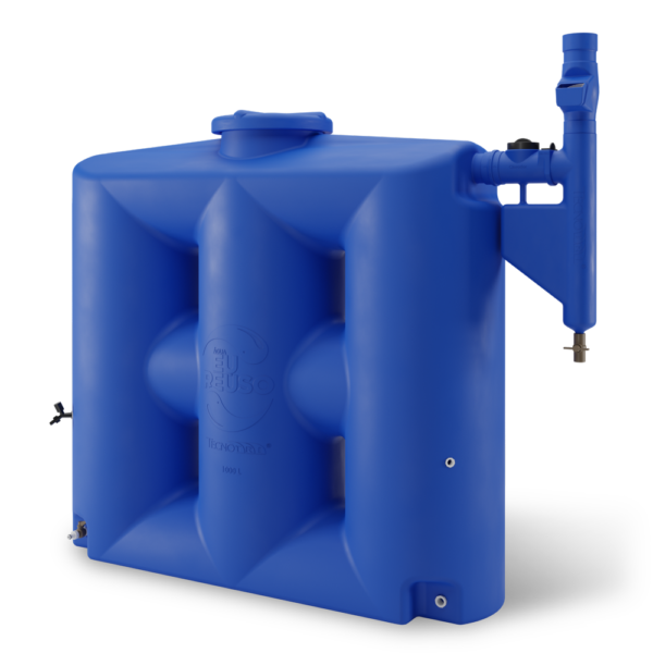 Cisterna Rotomoldada Tecnotri 1000L Azul