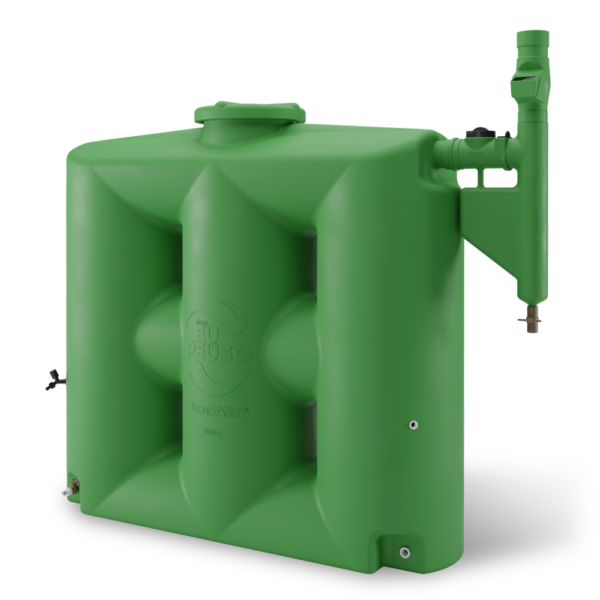Cisterna Rotomoldada Tecnotri 1000L Verde