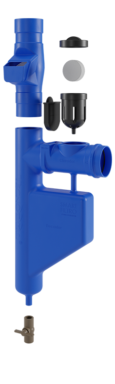 Smart Filtro para Cisterna Rotomoldada Tecnotri azul