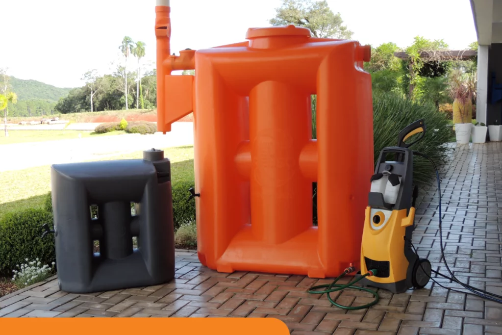 cisterna Tecnotri para captação de água da chuva